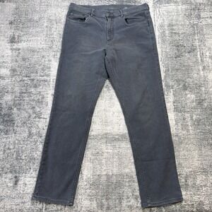 Faherty Pants Mens 32x30 (32x28) Slate Stretch Terry 5 Pocket Jean Faded Coastal